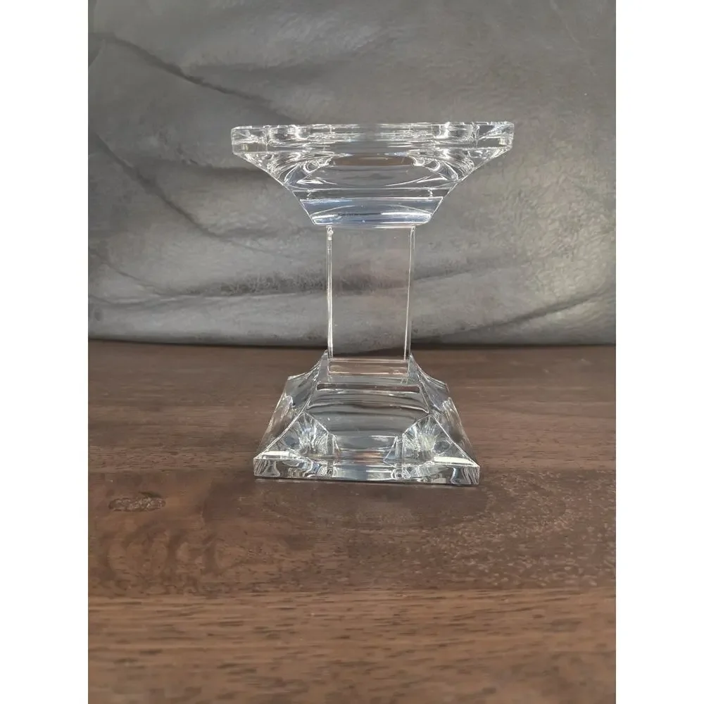 Royal Limited 24% Lead Crystal Pillar Candle Holder 6